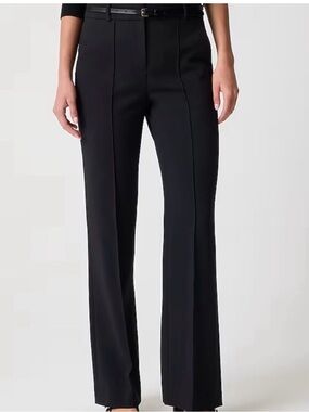 NWT | J. Crew Factory Refined Pintuck Pant | Black | Size 2